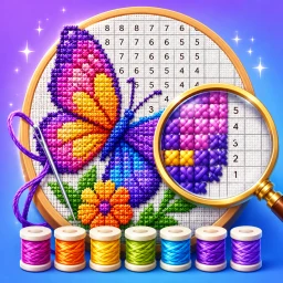 Cross Stitch: Paint By Numbers icon