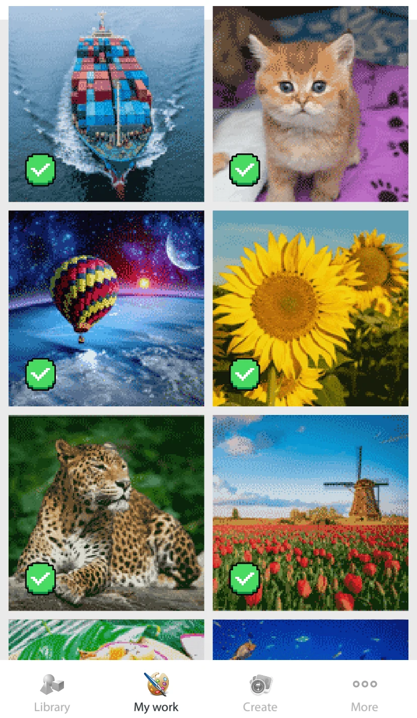 Cross Stitch Color by Number screenshot